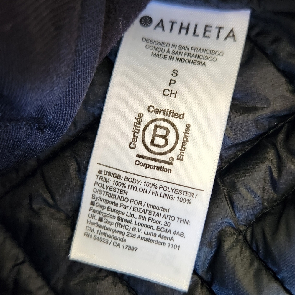 Athleta "Cozy Sherpa Snap Sweatshirt" Oversize Baggy Boxy Black Women's Size S - Picture 5 of 9